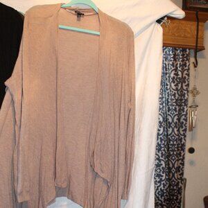 Tan open Cardigan